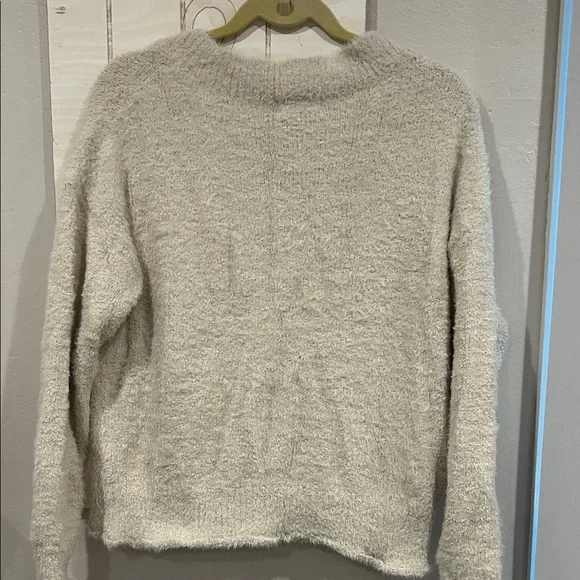 Altar'd State Soft Cream V-Neck Sweater - Picture 4 of 4